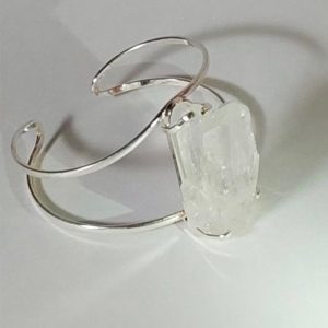 Bracelet de cristal de quartz clair naturel (Brésil) 