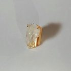 Bague coffre de cristal de quartz clair naturel (brésil) 