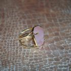 Bague Arc Cristal de quartz Rose naturel (Brésil) 