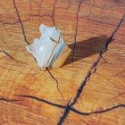 Bague coffre de cristal de quartz clair naturel (brésil)