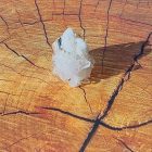 Bague coffre de cristal de quartz clair naturel (brésil)