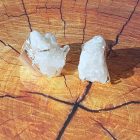 Bague coffre de cristal de quartz clair naturel (brésil)