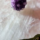 Bague Anneau Double Améthyste Stalactite)