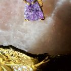 Bague Anneau Double Améthyste Stalactite)