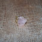 Bague Arc Cristal de quartz Rose naturel (Brésil)