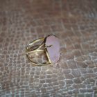 Bague Arc Cristal de quartz Rose naturel (Brésil)