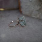 Bague Anneau Simple Cristal Naturel de Larimar