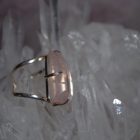 Bague Arc Cristal de quartz Rose naturel (Brésil)
