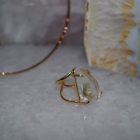 Bague Arc de Sitrine facette