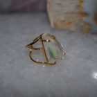 Bague Arc de Sitrine facette