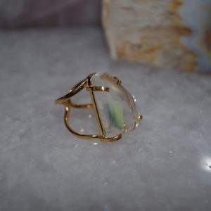 Bague Arc de Sitrine facette