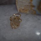 Bague Arc Anneau Double de Sitrine facette